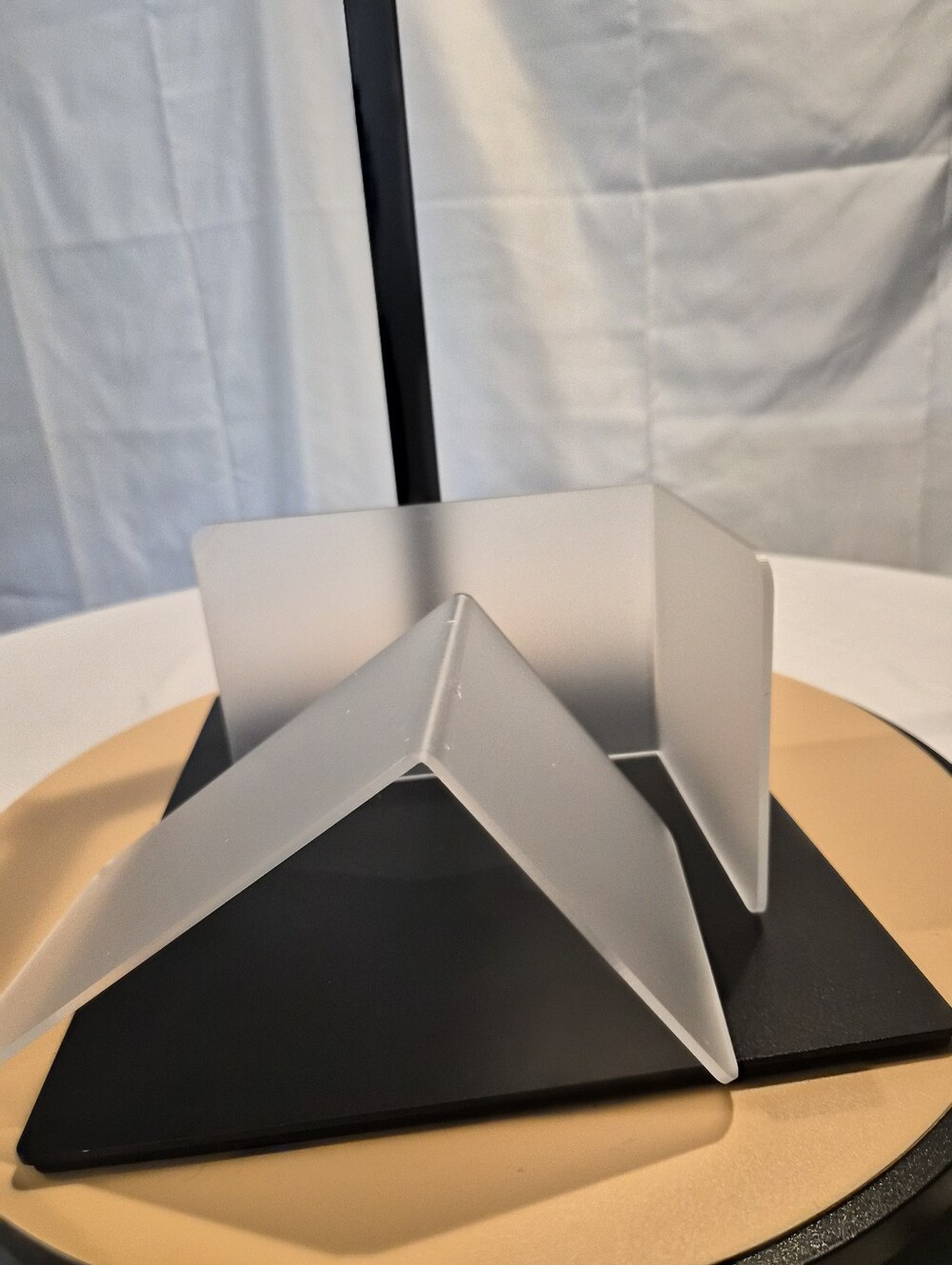 Frosted Acrylic Bookends - White